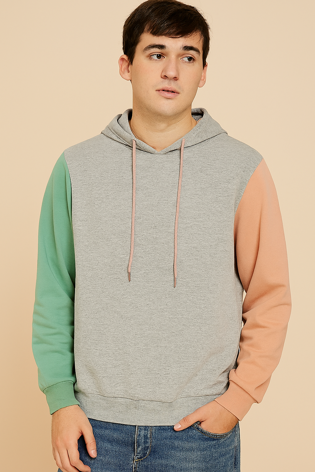 Custom Contrast Sleeve Heather Hoodie by EQUEST GEAR