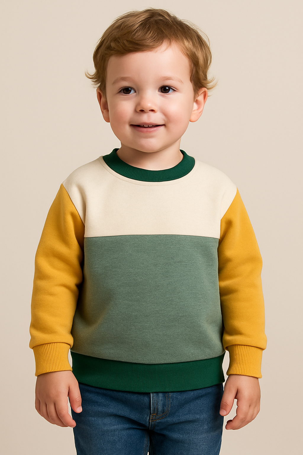 Custom Kids Earth-Tone Crewneck by EQUEST GEAR