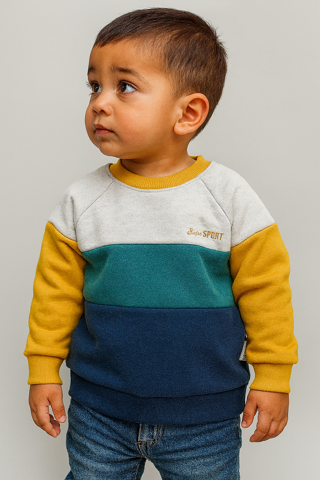 Custom Kids Quad-Tone Raglan Sweatshirt by EQUEST GEAR