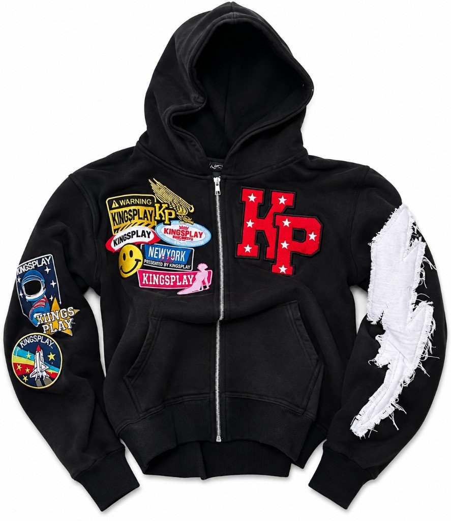 Custom Patchwork Zip Up Hoodie by EQUEST GEAR
