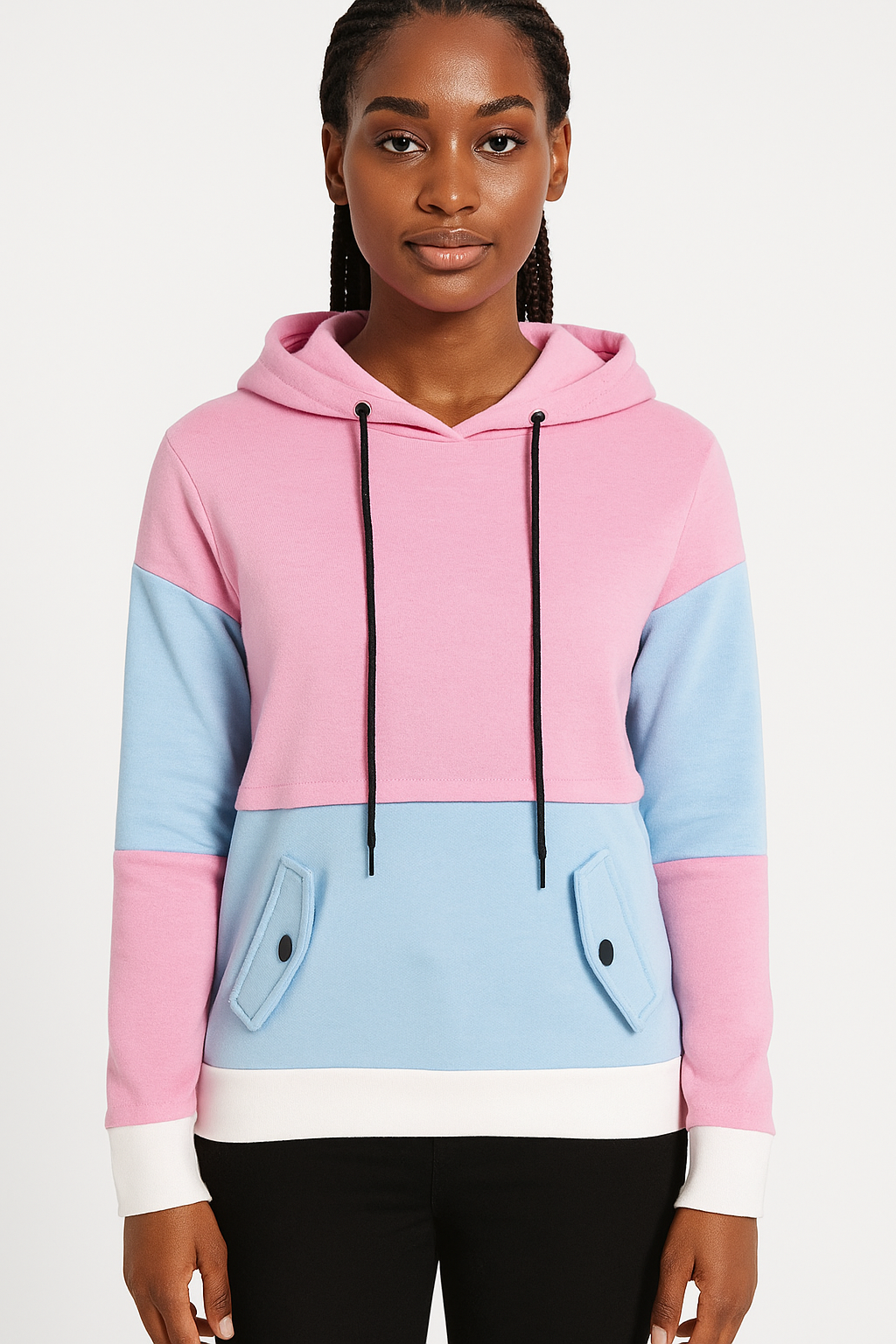 Custom Pastel Button-Pocket Hoodie by EQUEST GEAR