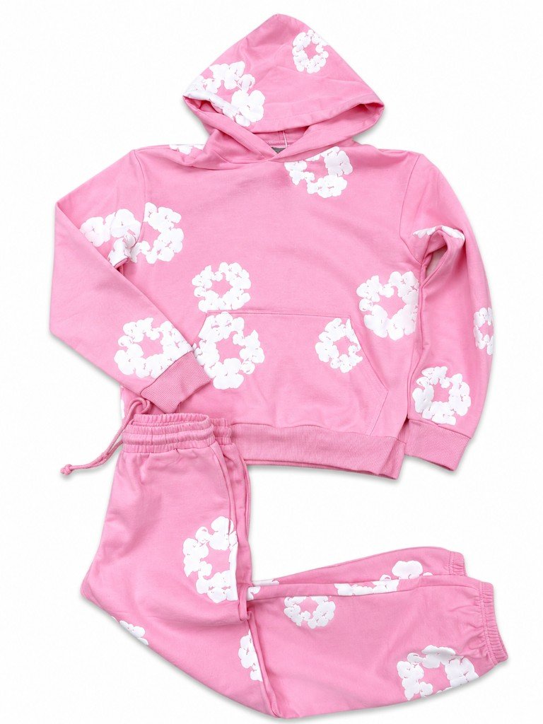 Custom Pink Cloud Hoodie Jogger Set by EQUEST GEAR