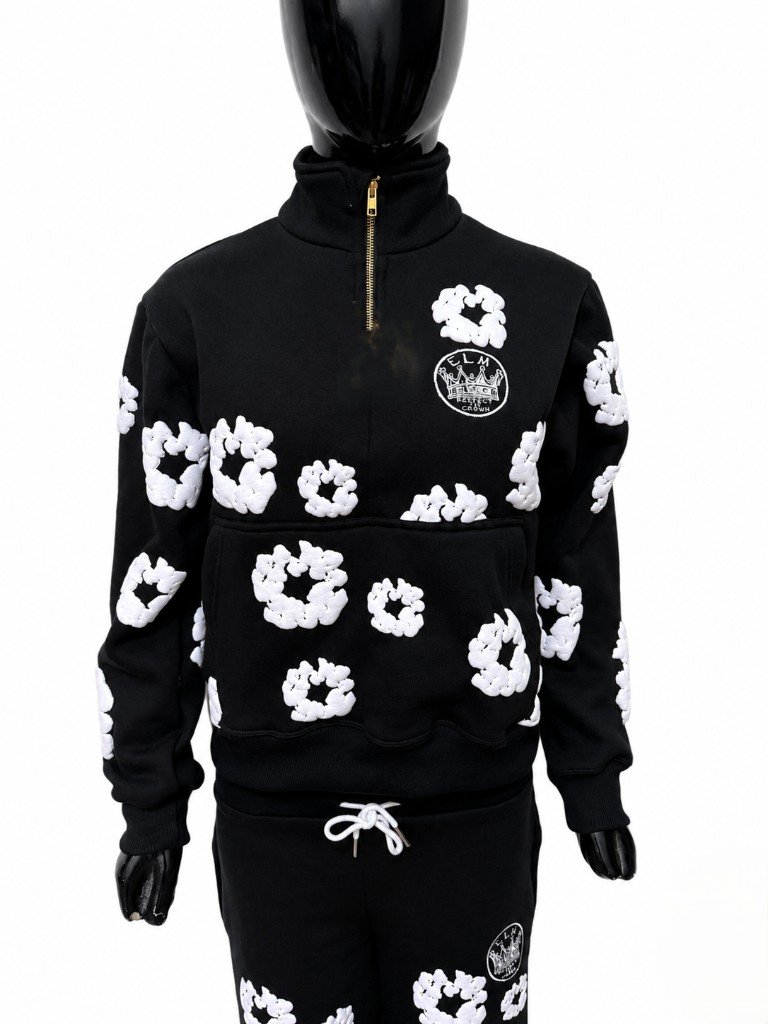 Custom Puff Print Quarter Zip Set by EQUEST GEAR