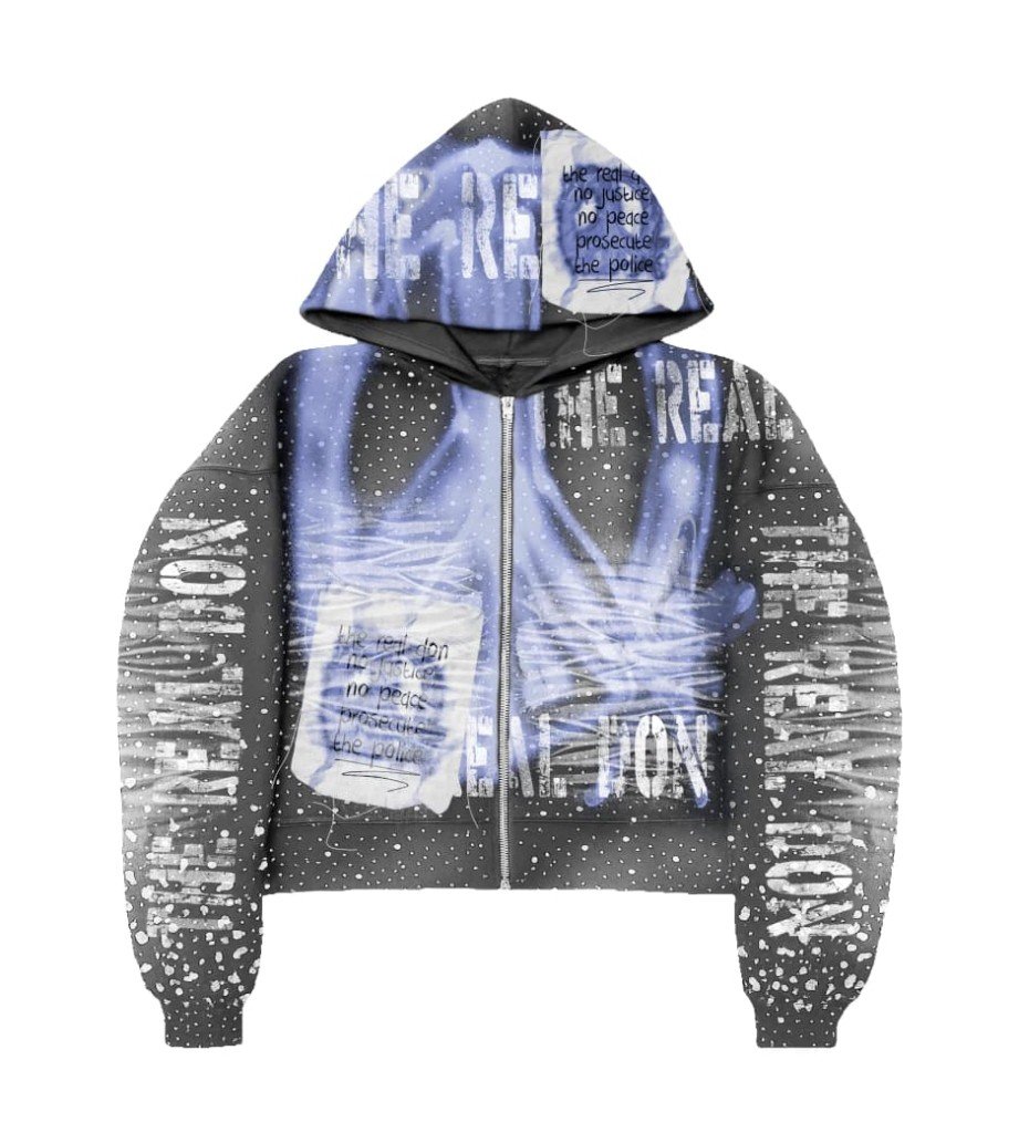 Custom Speckled Graphic Zip Hoodie by EQUEST GEAR