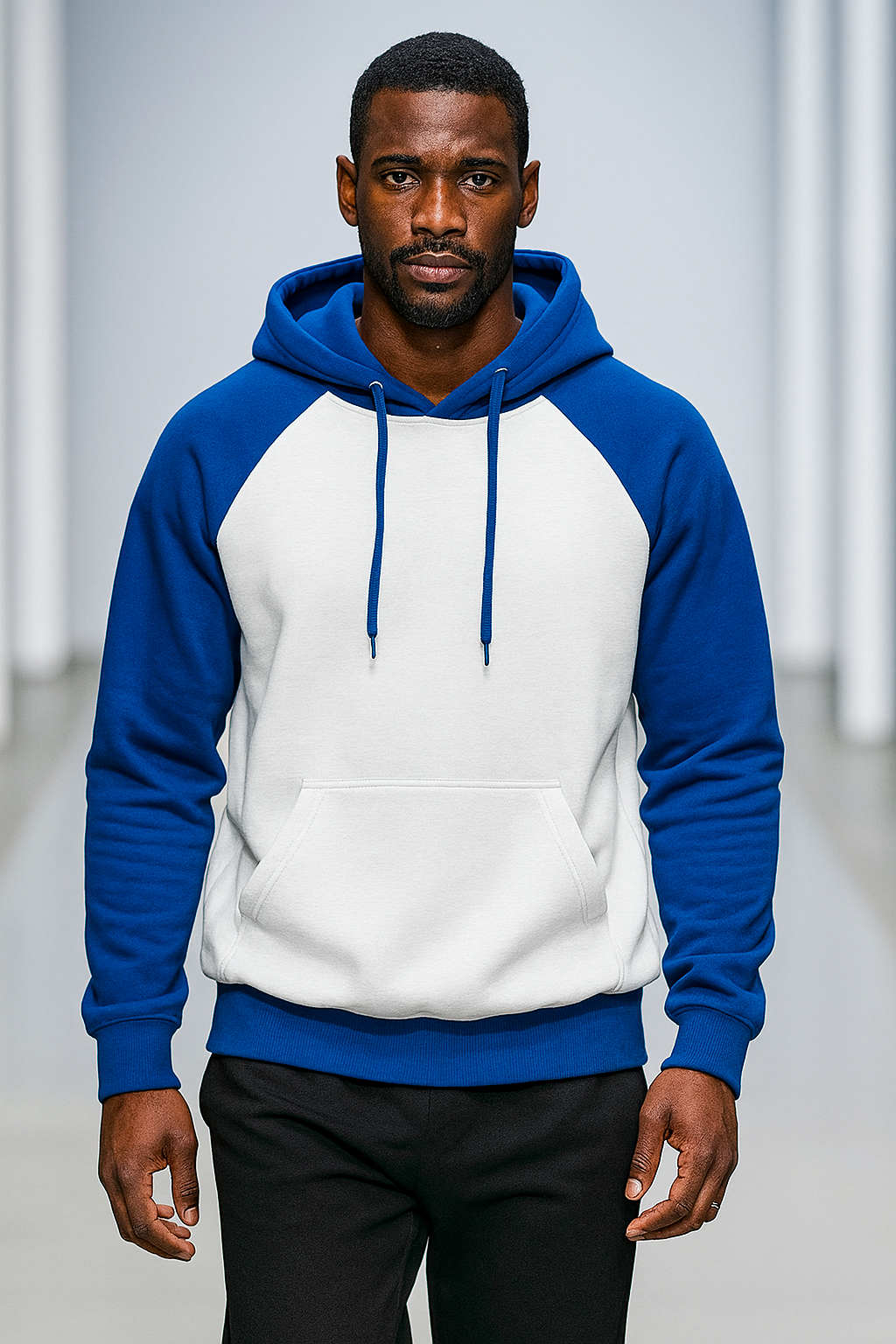 Custom Royal Blue Raglan Hoodie by EQUEST GEAR
