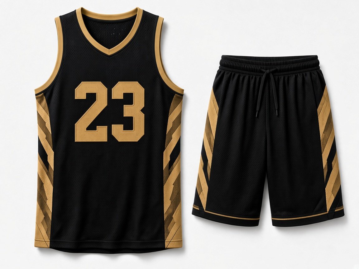 Custom basketball jersey and shorts