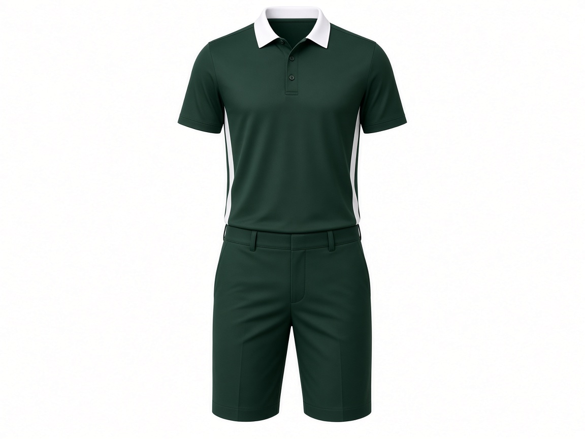 Custom golf polo and shorts