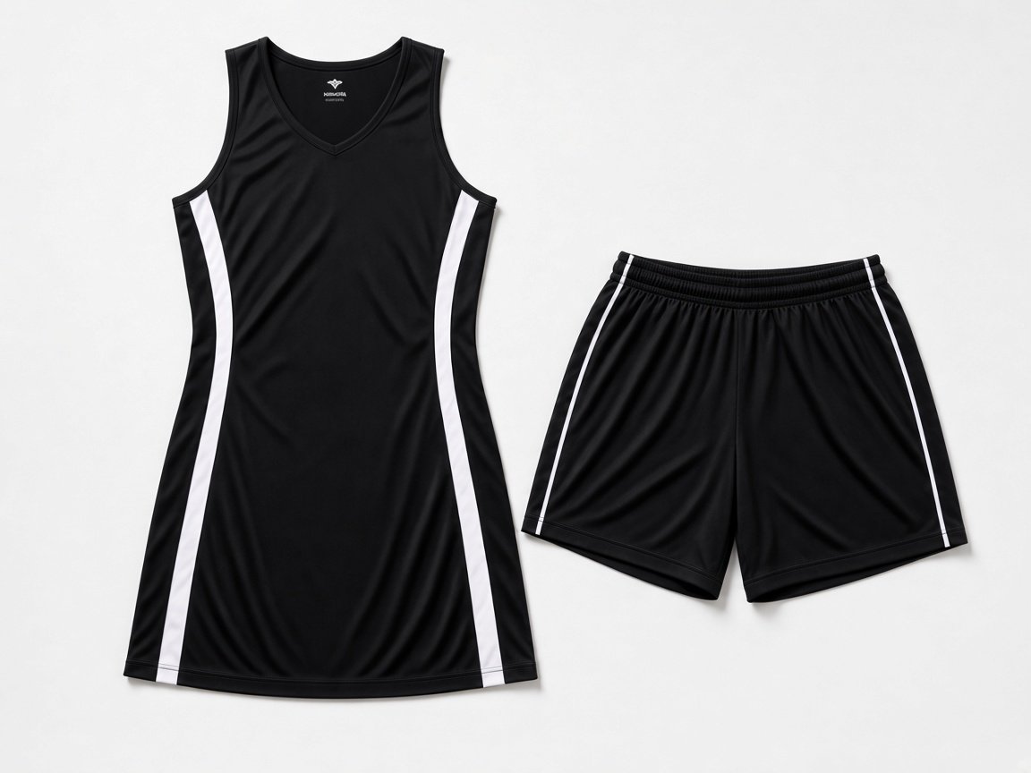 Custom netball dress and shorts