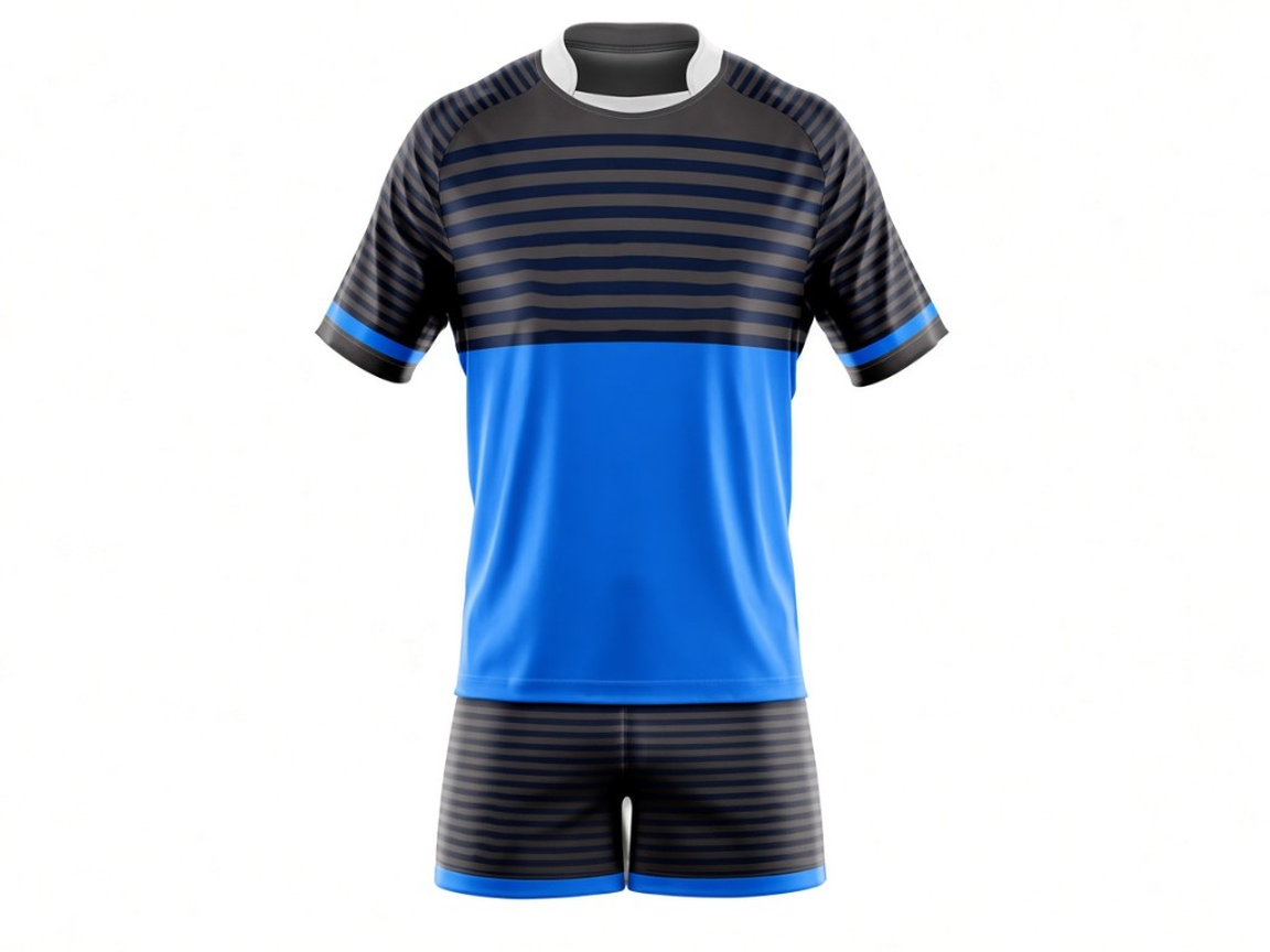 Custom rugby jersey and shorts