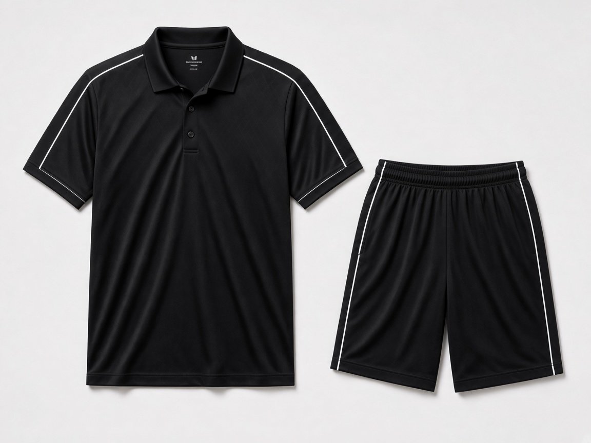 Custom tennis polo and shorts